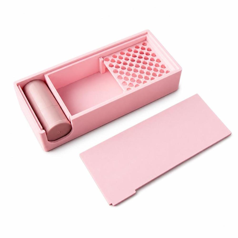 Built-In Brush Powder Storage Box Plastic Polymer Clay Powder Box Perforated Tray Clay Mold Tools