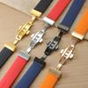 Non-Slip High Elasticity for Tissot T-Touch 21 20mm Black Orange T047 T013 T33 Special Interface Anti-Aging Silicone Watch Strap