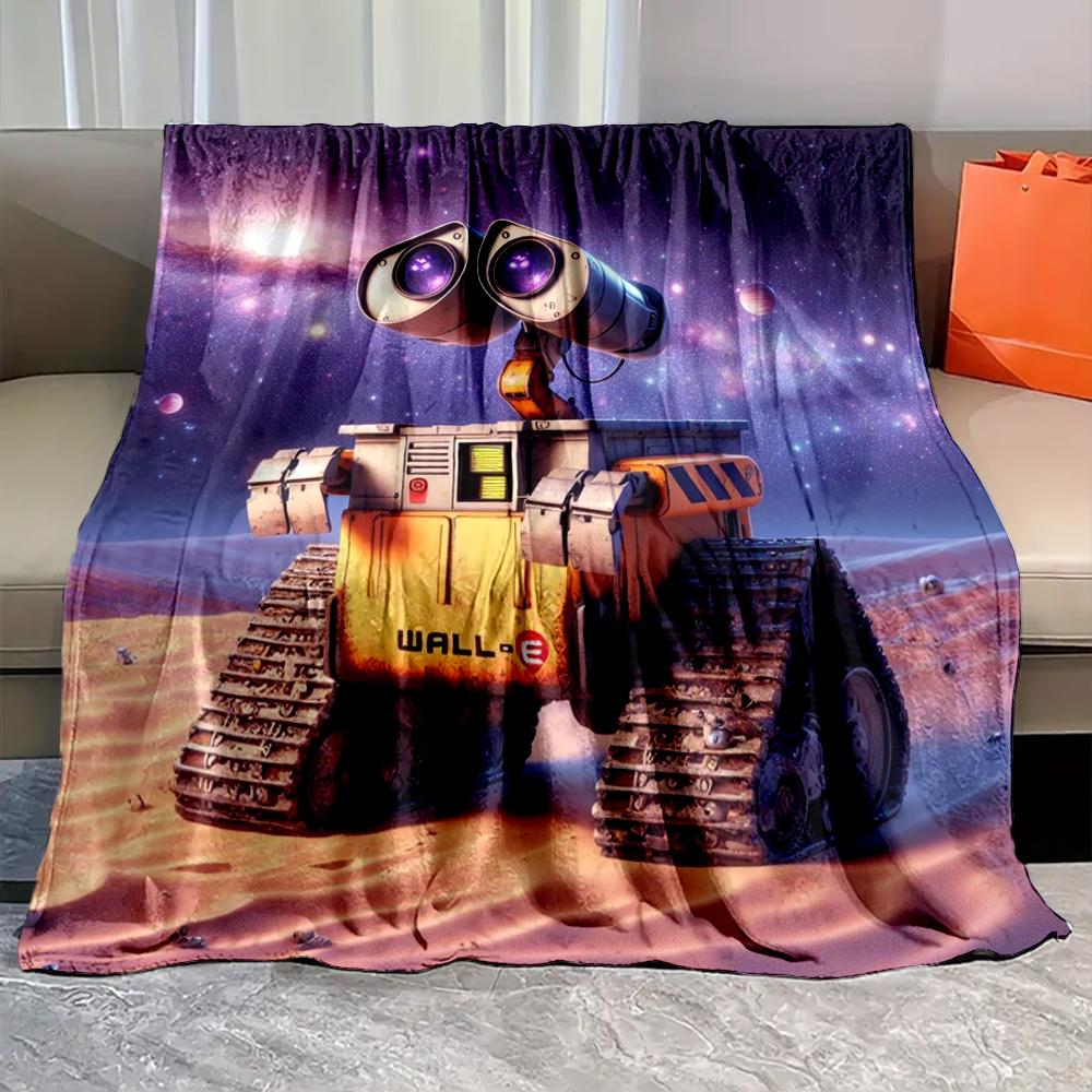 1PC Robot Disney Walle Eve Printed Blanket for Home Travel Sofa Soft and Comfortable Blanket for Adults and Kids Holiday Gifts