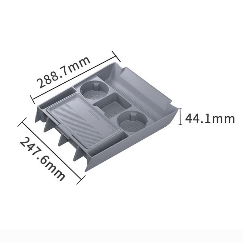 For Xpeng G6 2026 Center Console Silicone Storage Box Car Central Lower Layer Tray Divider Organizer Stowing Tidying Accessories