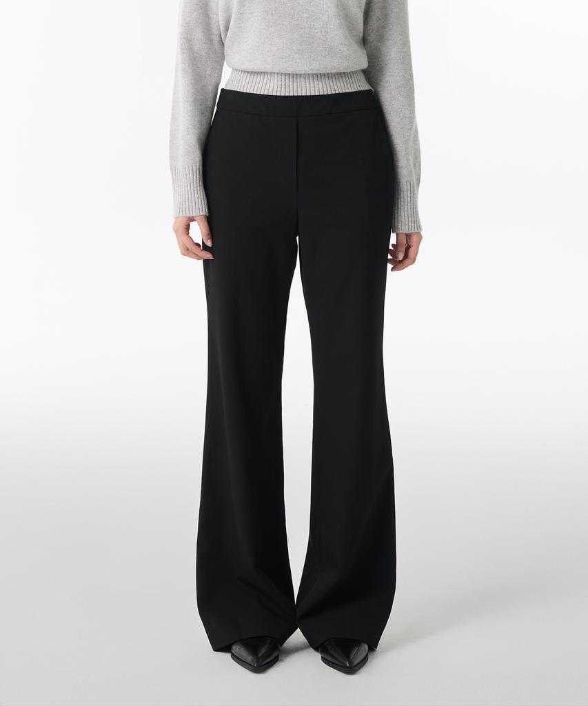 MUSINSA STANDARD WOMAN Women'S Wrap Skirt Layered Slacks [Black]