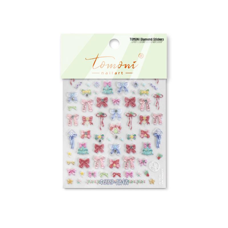 

Наклейки для ногтей Tomoni Crystal Red Bow - Эксклюзивная коллаборация для мобильных телефонов