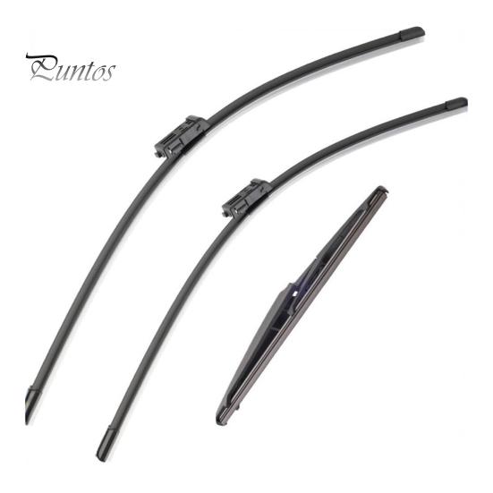 Non Destructive Buckle Wipers 3Pcs 24" 14" 10" Windshield Wiper Blades Replacement for MG ZS ZST EV Car Parts 2017-2024, Front And Rear Kit,