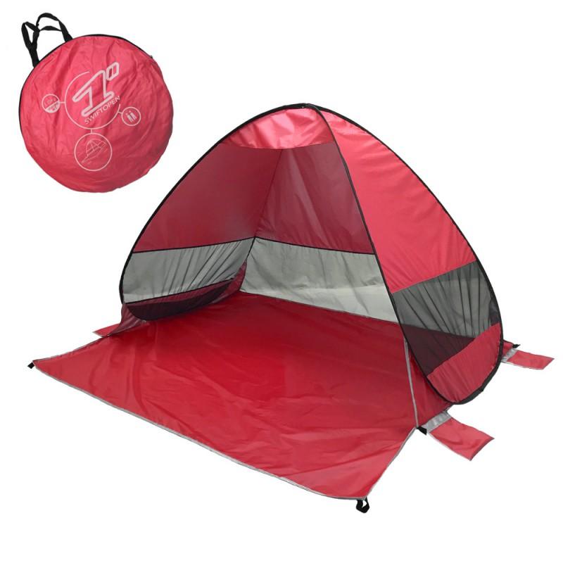 Automatic Beach Tent 2-Second Quick Setup Sun Shelter 2-3 People Outdoor Camping UV Protection
