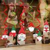 6pcs Christmas Foil Spiral Pendant Ceiling Hanging Garlands Christmas Decoraitons for Home Navidad Decor New Year 2025 Gifts