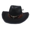 Spring And Summer Bohemian Western Cowboy Straw Hat Cross-Border Foreign Trade Foldable Windbreak Rope Tibetan Tibetan Top Hat
