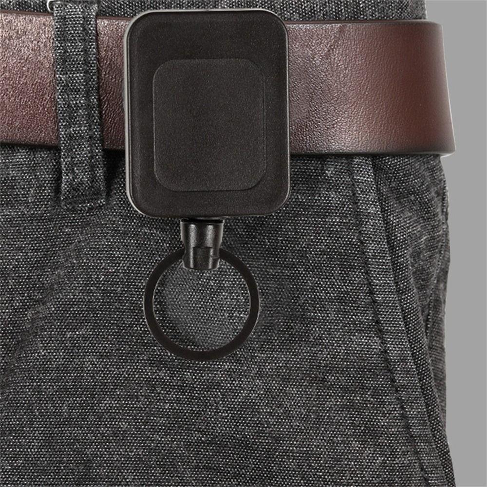 Zabezpieczony przed kradzieżą wysuwany brelok, wysuwany uchwyt na identyfikator, trwały, łatwy do pociągnięcia klips, kółko do kluczy