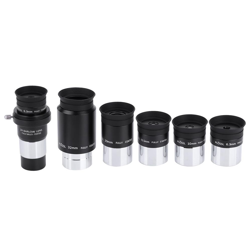 2X Telescope Barlow Lens Plossl 6.3mm 10mm 12.5mm 20mm 32mm Eyepieces