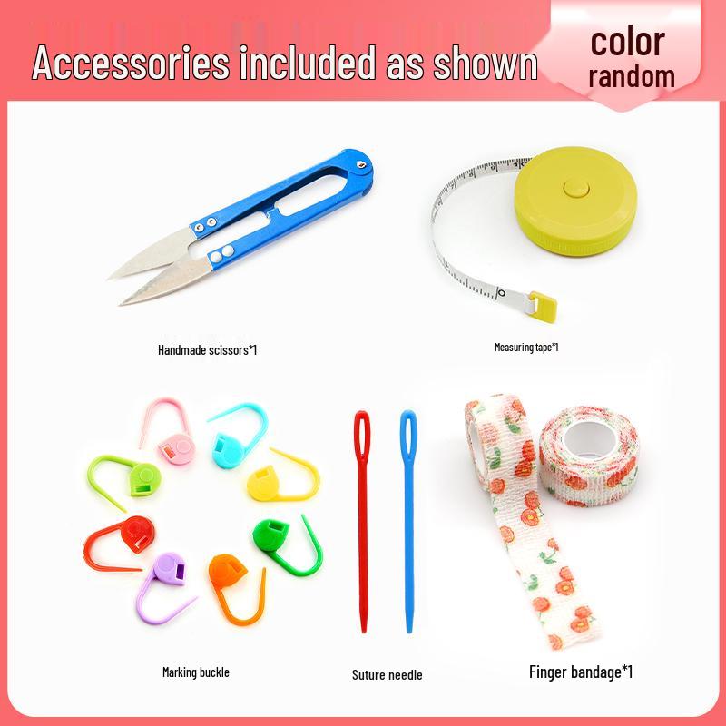 

Shanghai Brand Beginner Crochet Hook Set - Complete Stainless Steel Tool Kit for DIY Knitting and Wool Yarn Dolls