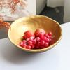 Simple Modern Creative Metal Lychee Pattern Fruit Plate Ornaments Decoration Living Room Dining Table Coffee Table Light Luxury Storage Tray
