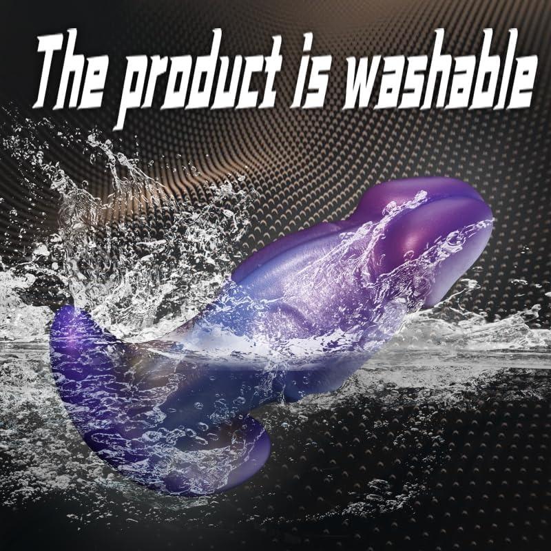Big Head Sex Toys Anal Plug for Adults,Premium Liquid Silicone Colorful Flexible G Spot Clitoral Vagina Anal Toy for Women Men Couples.(S)