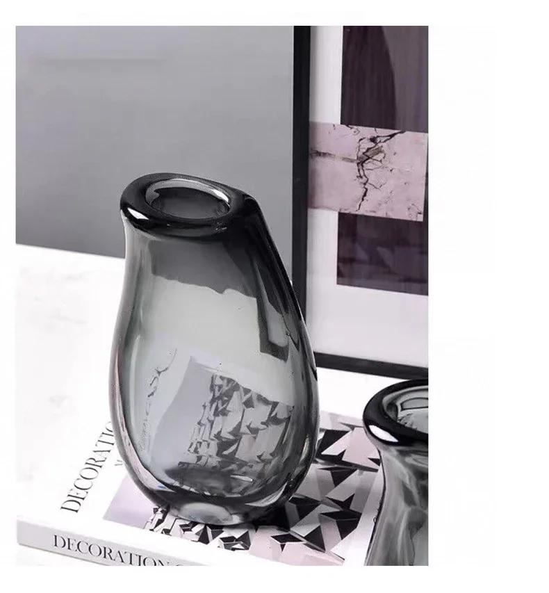 Transparent Double Layered Glass Vase Hydroponic Flower Pots Desk Decoration Flower Arrangement Floral Vase Room Aesthetic Decor