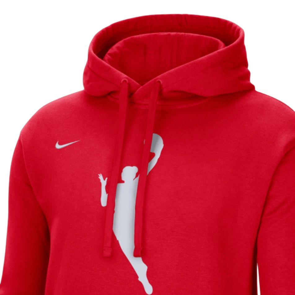 Nike Pullover Pattern Printed Hooded Long Sleeve Sweatshirt Men Sweatshirt Red DR9596-657