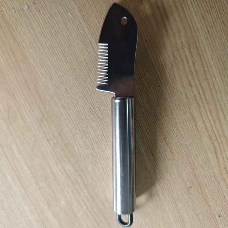 Stainless steel onion cutter onion knife onion shredding tool onion flower and onion shred knife multi-functional scraping knife for shredding onions