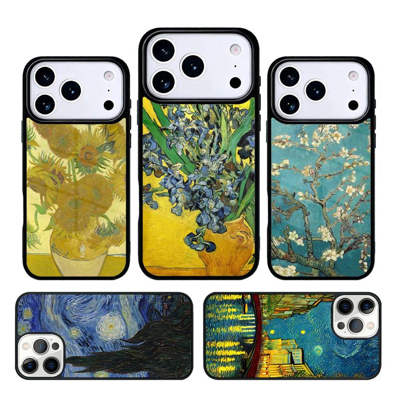 Van Gogh Series Phone Case For iPhone 17 AIR 16 Pro Max 15 14 Pro 11 12 13 Shockproof Silicone Cover