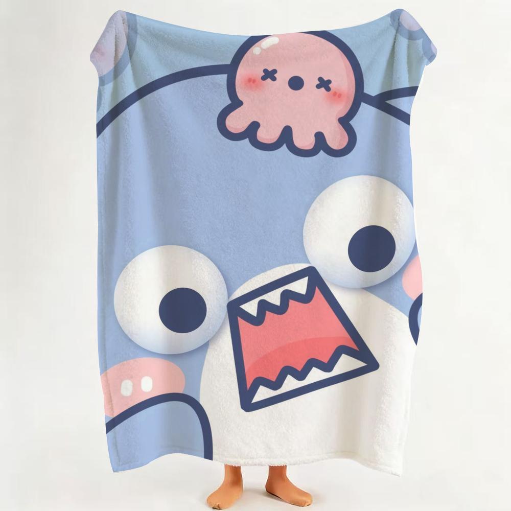 Toy S Shark S Stuffed A Animal Throw Flannel Throw Blanket Suitable for Sofa Living Room Bedroom