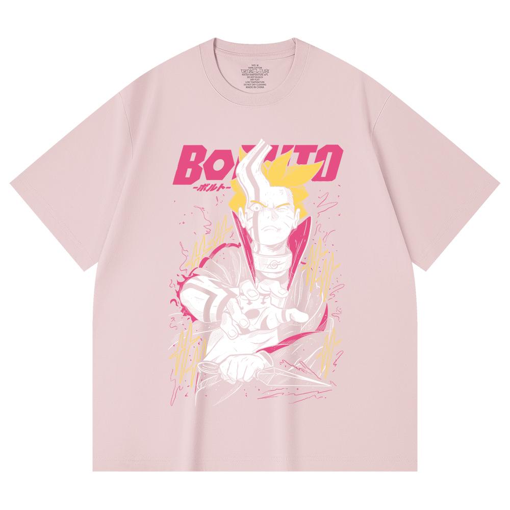 230 Gsm 100% Cotton Boruto V1 Print Unisex Heavy Cotton T Shirt