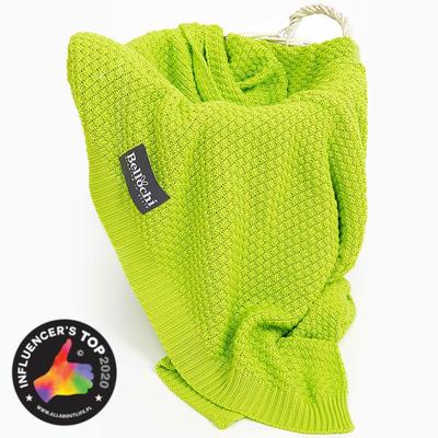 Bamboo Blanket Lime, 100x80 Cm, Green, Lemon