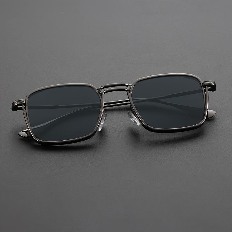Photochrome Blaulichtfilterbrille Klassischer quadratischer Metallrahmen Damenmode Computer Business Brille