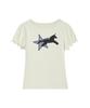 Loginaenloji Starry Unicorn Patch T-Shirt Cream
