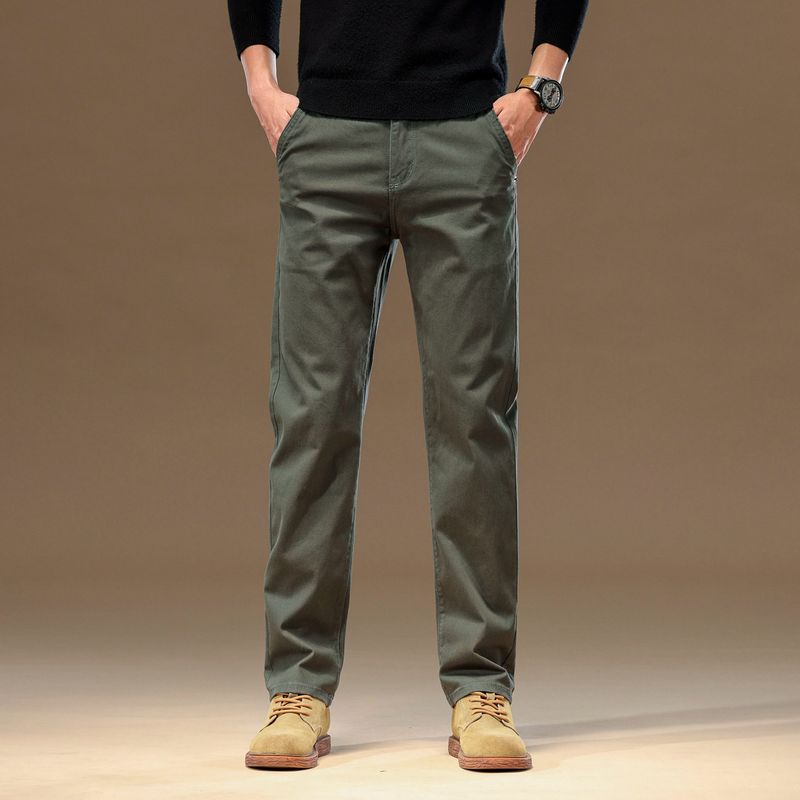 Men's Business Casual Pants, Spring and Autumn New Style, Loose Straight-Leg, High-End, Simple Workwear Long Pants