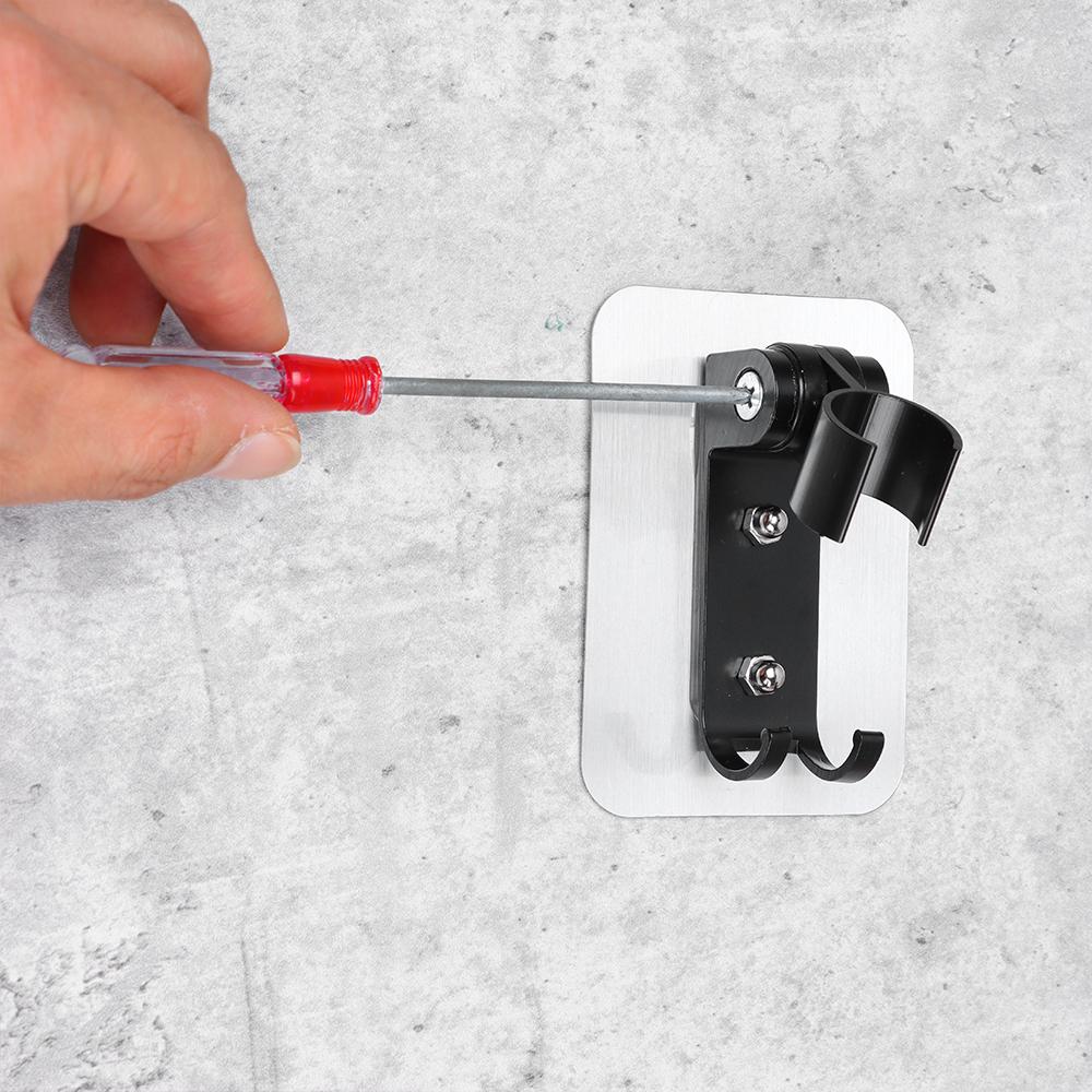 Supplies Showerhead Stand Bathroom Accessories Aluminum Shower Holder Punch Free Wall Gel Mounted