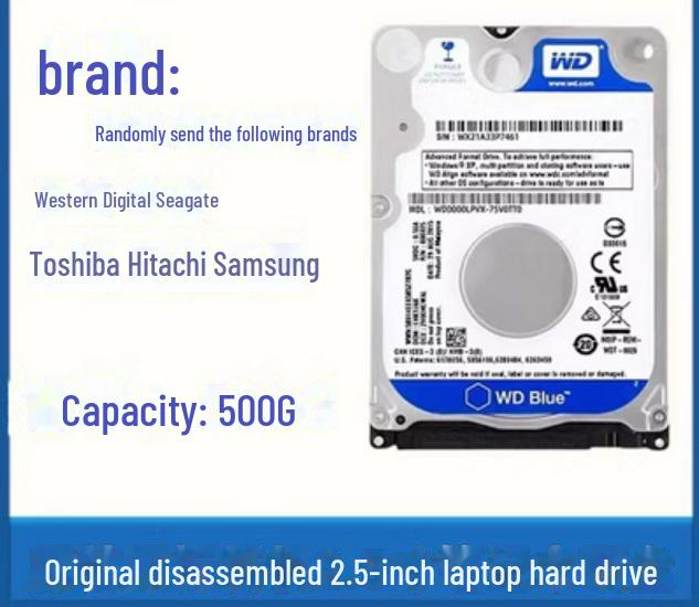 

Ноутбук SATA Механічний жорсткий диск 160 ГБ-1 ТБ, 2,5 500G Thick