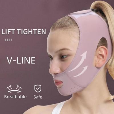 Atmungsaktives Gesichtsschlankheitsband für Frauen, V-Linie, Gesichtsformer, Kinn- und Wangenlifting-Gürtel, Anti-Falten-Gesichtsmassagegurt, Hautpflege