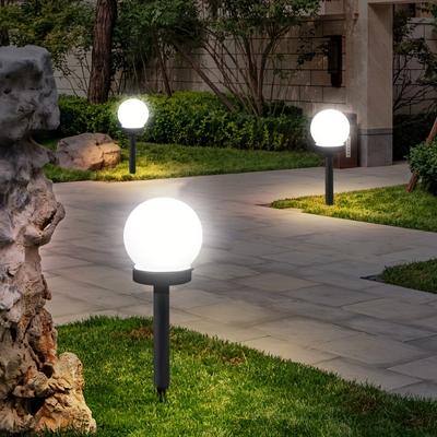 Lampy solarne zewnętrzne, solarna lampa ogrodowa LED w kształcie kuli, wodoodporna, na podwórko, taras, ścieżkę, ścieżkę krajobrazową, zimna biel