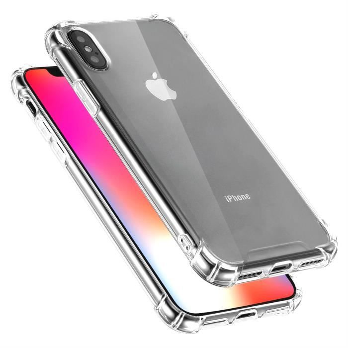 Coque iPhone X - Okmall - Modèle Transparent - Souple - TPU - Protection 360°