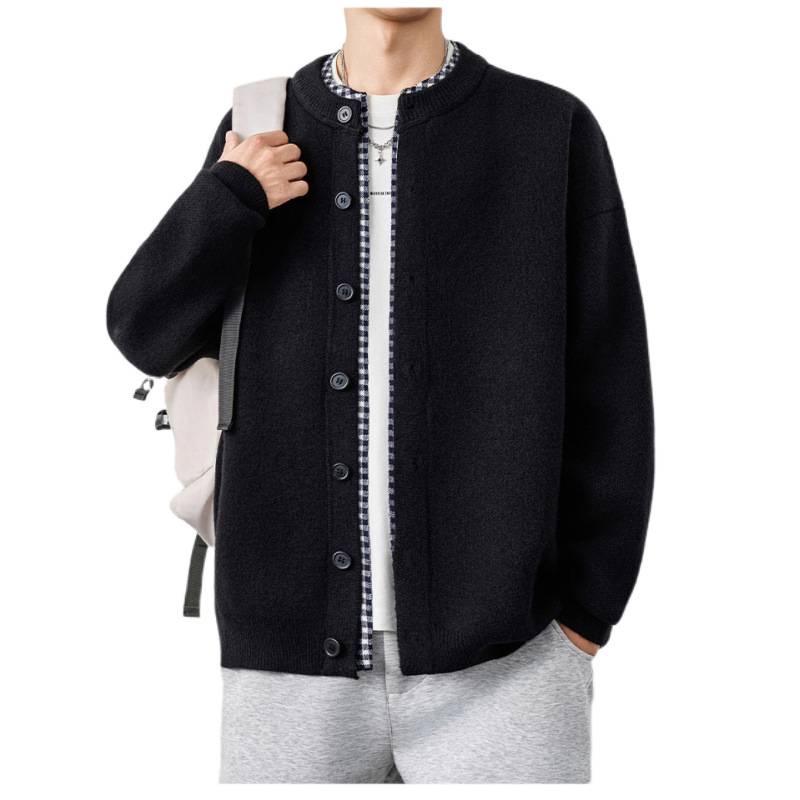 Men's Retro Autumn/Winter Button Cardigan – Trendy High-End Knitwear