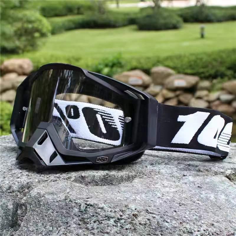 100 Off-Road Motorcycle Goggles with Nose Guard & Windshield Protection for Adults