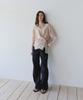 Ieoning Easy String Cotton Pants, Black