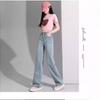 Women's Light Blue Denim Wide-Leg Pants - 2024 Summer New Arrival, Unique Style