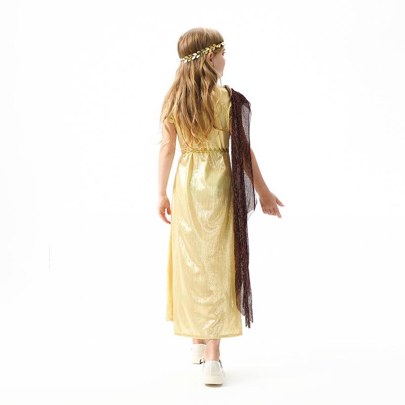 Halloween Children's Costumes Ancient Greek and Roman Mythology Cos Girls' Dresses Egyptian Goddess Children's Clothing Performance Costumes
