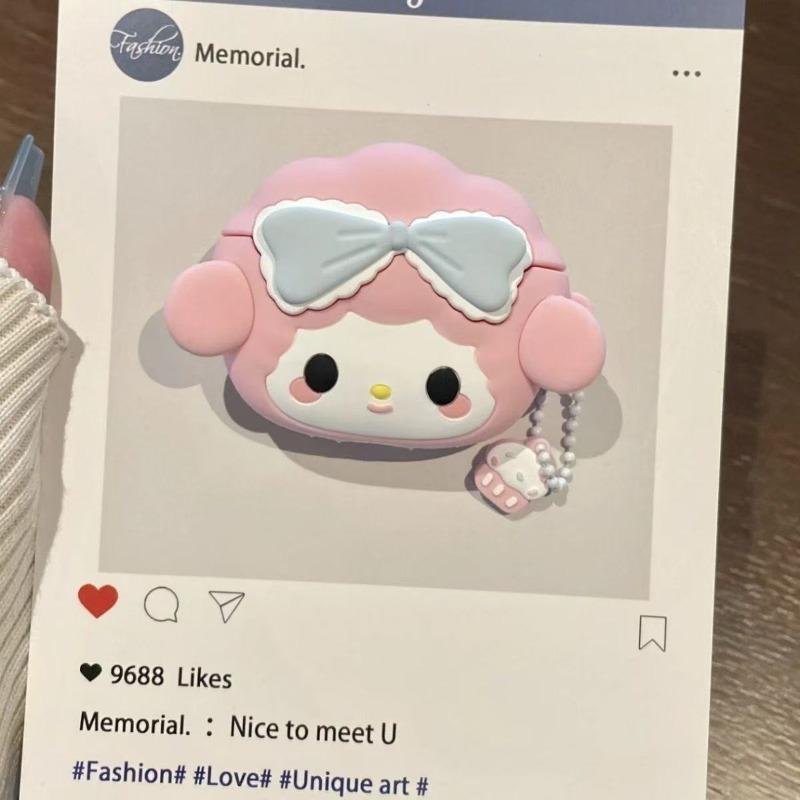 Husă creativă cu model de desene animate pentru căști wireless Bluetooth Apple - Husă din silicon pentru căști Bluetooth AirPods Pro 2 generația a 3-a/a 4-a