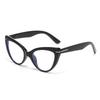 New Women's Cat-Eye Anti-Blue Light Reading Glasses with Large Frame and High-Definition Plain Lenses