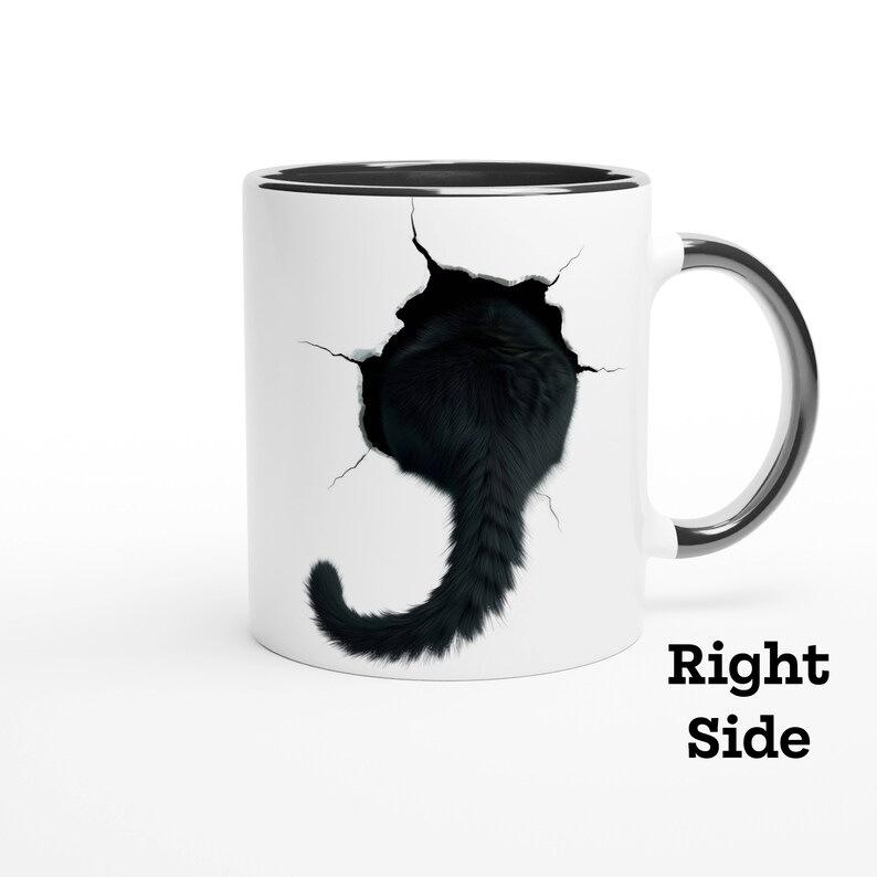 3D Kitten Black Cat Black Cat Ceramic Coffee Mark Cup Kitten Tea Cup Kitty New