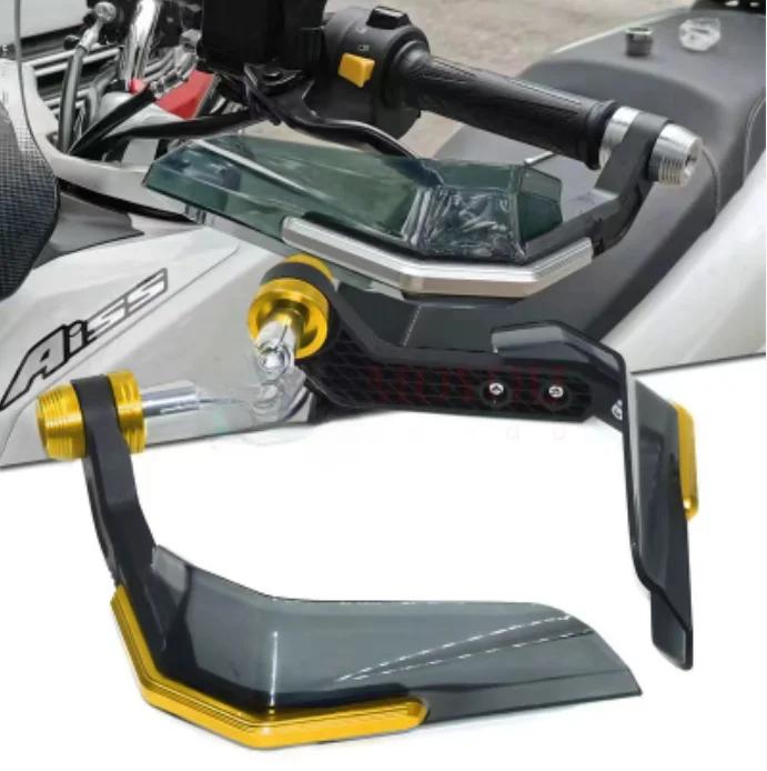 Windproof Universal 7/8" Handlebar Protectors for Motorcycle Scooter Mountain E-Bike Brake Lever Guard with Aluminum Stiffener