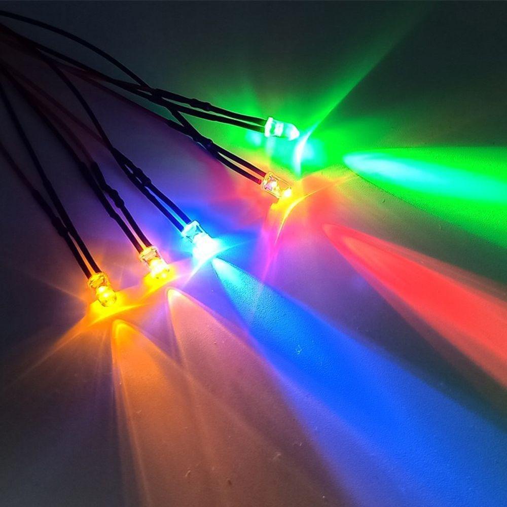 10 pcs DC 12V 5mm Light Emit Diode LED Wired