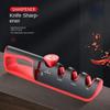 Knife Sharpener Handheld Kitchen Facilitative Sharpener Tool Angle Adjustable Five In One Knife Sharpener Black Red Professional