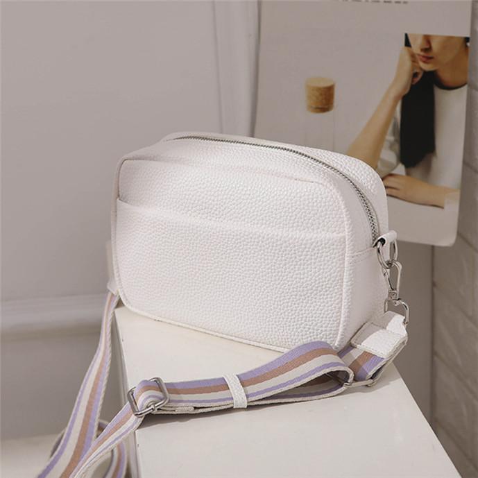 Wide Strap Women Crossbody Bags Ladies Handbags Square Bags Shoulder Sling Bags for Femele