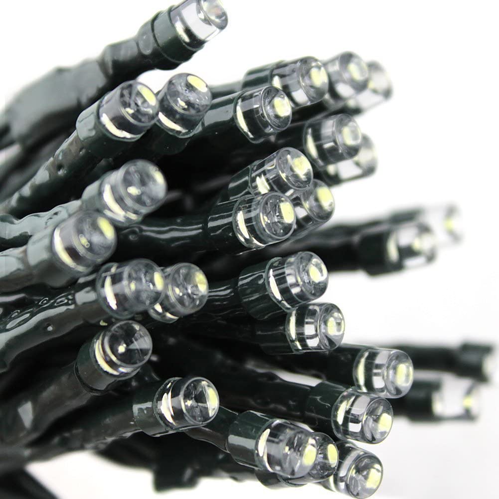 

200-Bulb Christmas Lights, 20m, Rainproof, PSE Certified, 8 Light Patterns, Built-in Memory Function, Controller Included [Light Color: Red, Cord