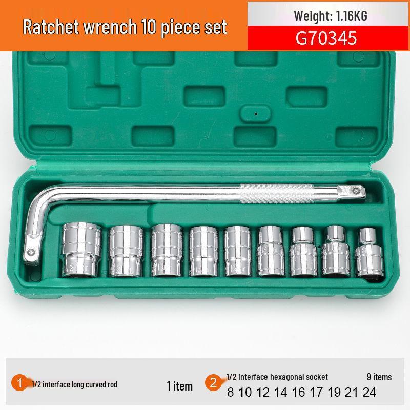 Complete Electric Ratchet Wrench Socket Set for Auto Repair