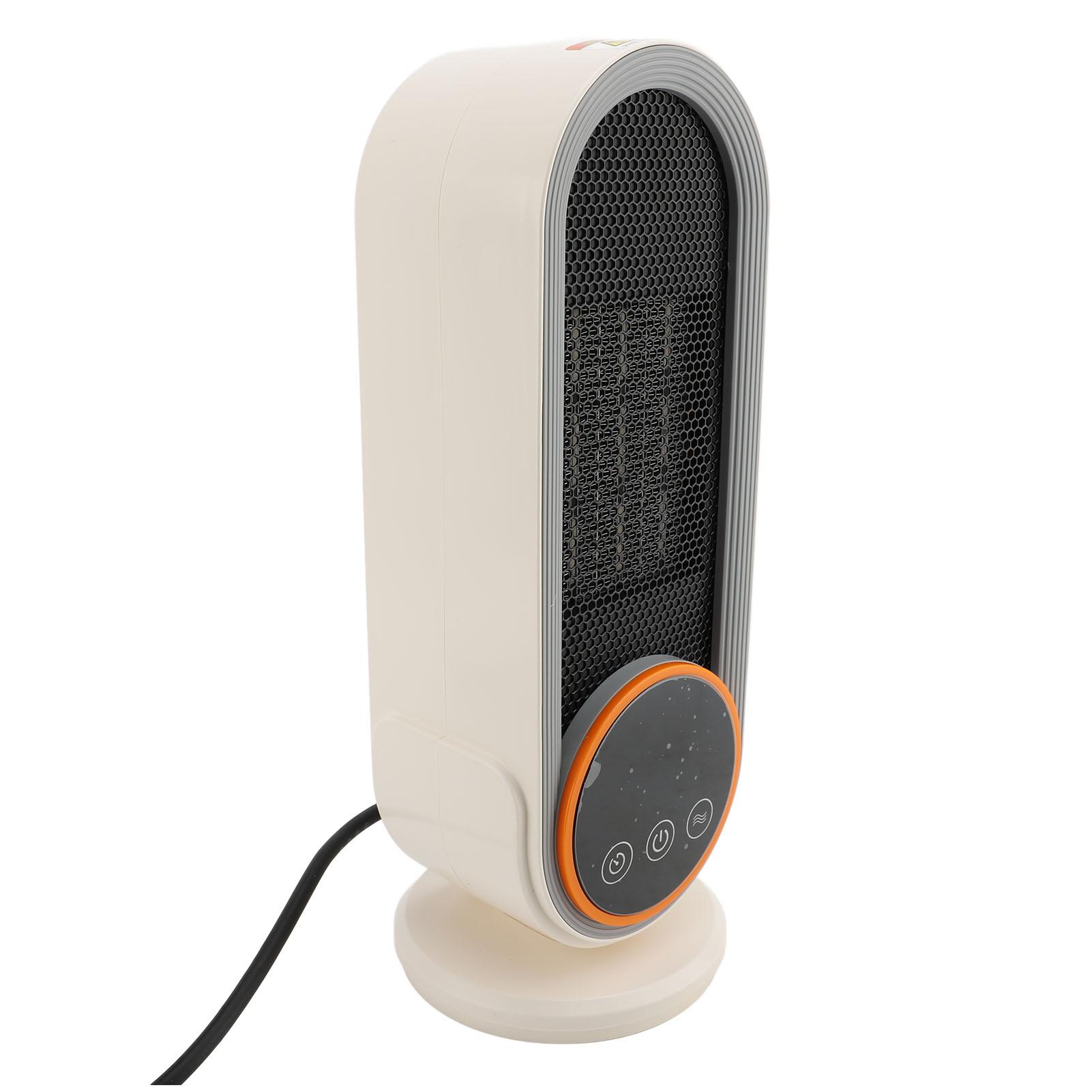 1200W Ceramic PTC Portable Space Heater Fast Heating Desktop Electric Heater Adjustable Thermostat Remote Control Timer Indoor AU белый