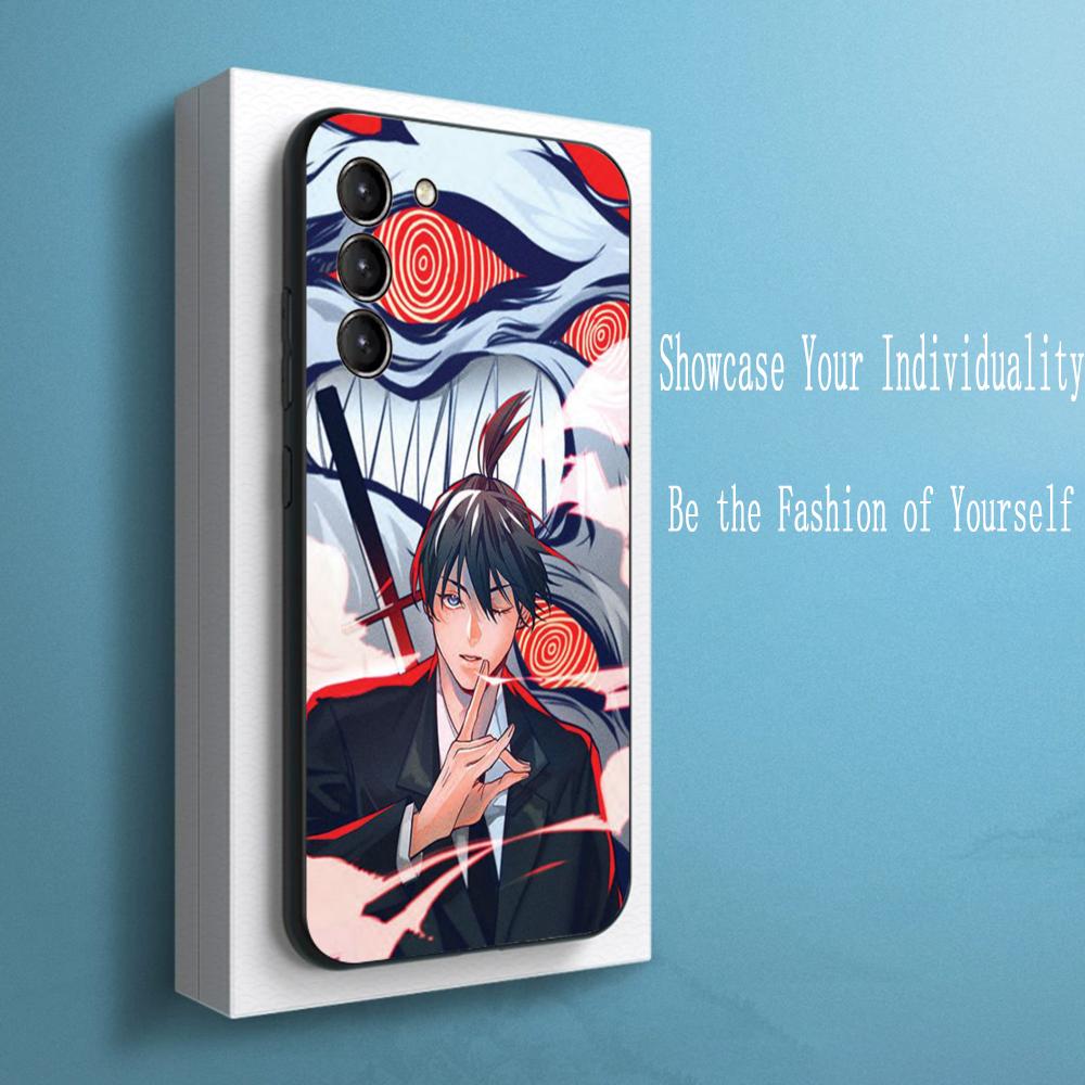 Handsome Hayakawa aki cool anime man Phone Case For Samsung Galaxy S25 S24 S23 S22 S21 S20 Plus Ultra Note20 Soft Black
