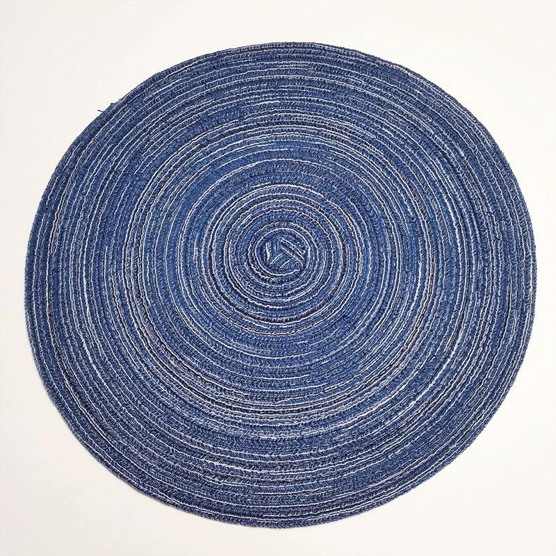 1PCS Round Coaster Minimalist Style Cotton Yarn Cup Mat Woven Mug Placemat Washable Heat Resistant Table Mat For Dining Table