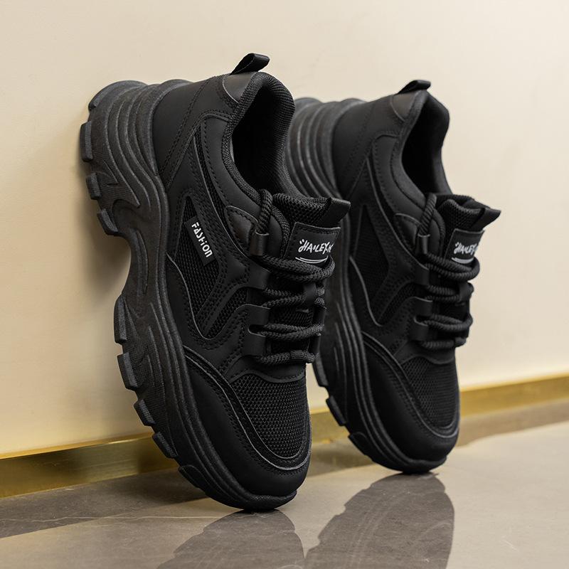 

Разноцветные спортивные туфли женские весенне-осенние универсальные кроссовки «папины» нескользящие рабочие туфли 40 чёрный