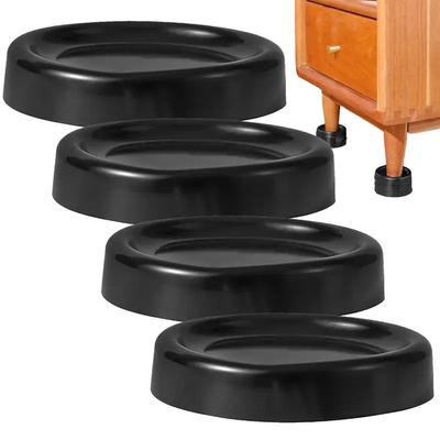 4 Pièces Coussinets Anti-Vibrations PVC Tapis Antidérapant Silencieux Universels pour Machine à Laver Réfrigérateur Pieds de Support pour la Maison