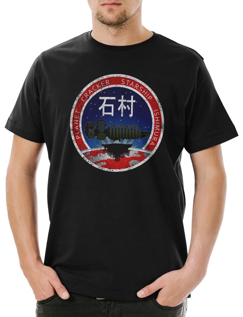 Vintage Planet Cracker Starship Ishimura Men's T-Shirt Mens Womens Tees Top Dead Logo Space Nerd